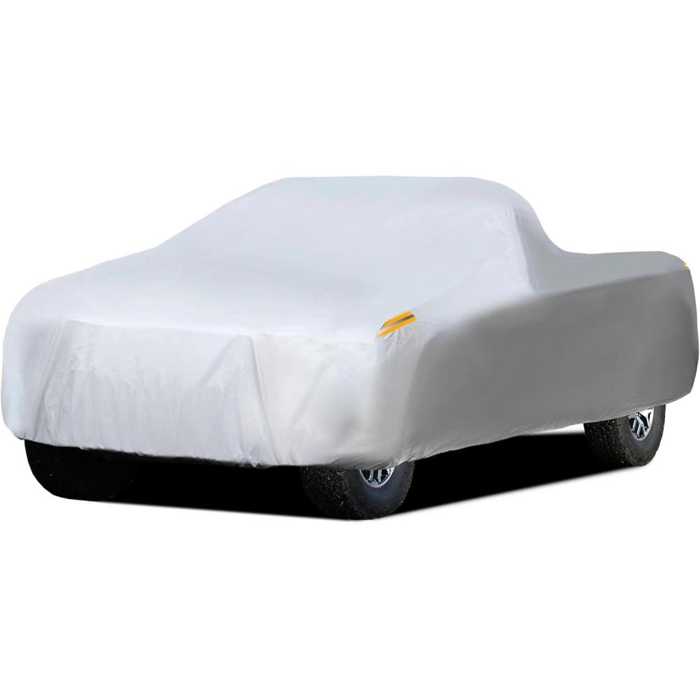 imageMORNYRAY Waterproof Car Cover All Weather Snowproof UV Protection Windproof Outdoor Full car Cover Universal Fit for Sedan Fit Sedan Length 194206 inch BlueAll silvery