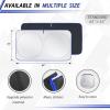 imageMORNYRAY Car Windshield Sun ShadeReflector Sunshade Offers Ultimate Protection for Car InteriorCool Reflective Sun BlockerFoldable Car Interior Accessories Black Medium Plus64 x 34 inchesBlack