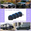 imageMORNYRAY Tire Covers 4 PackWaterproof AntiUV Snow Sun Rain Tire Covers for RVTruck SUV Trailer CamperFit 3639 Inch Tire Diameters