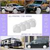 imageMORNYRAY Tire Covers 4 PackWaterproof AntiUV Snow Sun Rain Tire Covers for RVTruck SUV Trailer CamperFit 4042 Inch Tire Diameters