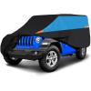 imageMORNYRAY Waterproof Car Cover All Weather Snowproof UV Protection Windproof Outdoor Full car Cover Universal Fit for Sedan Fit Sedan Length 194206 inch BlueBlue