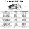 imageMORNYRAY Waterproof Car Cover All Weather Snowproof UV Protection Windproof Outdoor Full car Cover Universal Fit for Sedan Fit Sedan Length 194206 inch BlueAll black