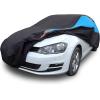 imageMORNYRAY Waterproof Car Cover All Weather Snowproof UV Protection Windproof Outdoor Full car Cover Universal Fit for Sedan Fit Sedan Length 194206 inch BlueBlue