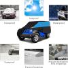 imageMORNYRAY Waterproof Car Cover All Weather Snowproof UV Protection Windproof Outdoor Full car Cover Universal Fit for Sedan Fit Sedan Length 194206 inch BlueBlue