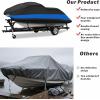 imageMORNYRAY Waterproof Jet Ski Cover  Heavy Duty Trailerable PWC Cover with Air Vents UV Resistant Compatible with Yamaha Seadoo KampampS Jet Ski Covers Blue Fit from 135quot145quot 23 SeaterBlue