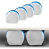 imageMORNYRAY Tire Covers 4 PackWaterproof AntiUV Snow Sun Rain Tire Covers for TruckRV SUV Trailer Camper Silver Fit 2729 Inch Tire DiametersSilver