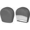 imageMORNYRAY Tire Covers 4 PackWaterproof AntiUV Snow Sun Rain Tire Covers for TruckRV SUV Trailer Camper Silver Fit 2729 Inch Tire DiametersTwoGreyTire Covers