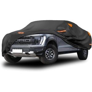 imageMORNYRAY Car Cover Compatible with Chevy Camaro Waterproof All Weather for Automobiles Outdoor Full Cover Rain Sun UV Protection with Zipper Cotton Grey Custom Fit Chevy CamaroBlack