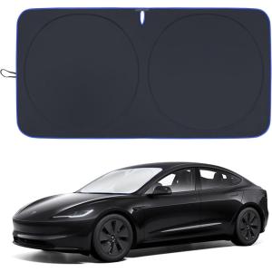 imageMORNYRAY Car Windshield Sun ShadeReflector Sunshade Offers Ultimate Protection for Car InteriorCool Reflective Sun BlockerFoldable Car Interior Accessories Black Medium Plus64 x 34 inchesBlack