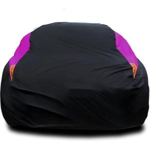 imageMORNYRAY Waterproof Car Cover All Weather Snowproof UV Protection Windproof Outdoor Full car Cover Universal Fit for Sedan Fit Sedan Length 194206 inch BluePurple
