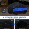 imageMORNYRAY ATV Cover Waterproof Heavy Duty Universal Quad Cover Outdoor Storage Cover 4 Wheeler UV Protection for Polaris Yamaha Honda Suzuki Kawasaki Black A1787L x 374W x 417HBlack