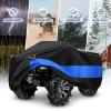 imageMORNYRAY ATV Cover Waterproof Heavy Duty Universal Quad Cover Outdoor Storage Cover 4 Wheeler UV Protection for Polaris Yamaha Honda Suzuki Kawasaki Black A1787L x 374W x 417HBlack