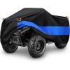 imageMORNYRAY ATV Cover Waterproof Heavy Duty Universal Quad Cover Outdoor Storage Cover 4 Wheeler UV Protection for Polaris Yamaha Honda Suzuki Kawasaki Black A1787L x 374W x 417HBlack