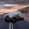 image:imageMORNYRAY Car Cover Compatible with Toyota Tacoma Waterproof All Weather for Automobiles Outdoor Full Cover Rain Sun UV Protection with Zipper CottonGrey Custom Fit Toyota Tacoma