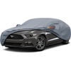 image:imageMORNYRAY Car Cover Compatible with Ford Mustang Waterproof All Weather for Automobiles Outdoor Full Cover Rain Sun UV Protection with Zipper Cotton Grey Custom Fit Ford Mustang