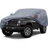 image:imageMORNYRAY Car Cover Compatible with Jeep Wrangler 2 Door Waterproof All Weather for Automobiles Outdoor Full Cover Rain Sun UV Protection with Zipper CottonGrey Custom Fit Jeep Wrangler 2 Door