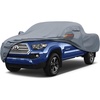 image:imageMORNYRAY Car Cover Compatible with Toyota Tacoma Waterproof All Weather for Automobiles Outdoor Full Cover Rain Sun UV Protection with Zipper CottonGrey Custom Fit Toyota Tacoma